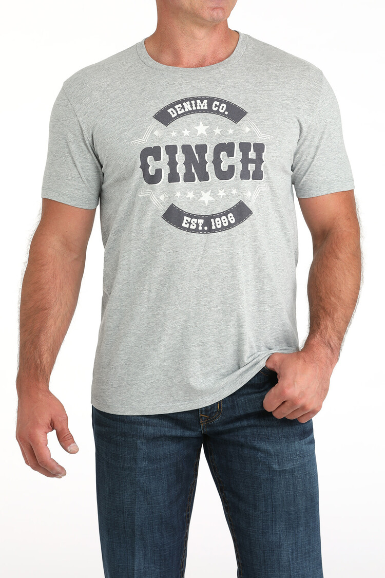 Cinch Denim Co Graphic Tee Grey