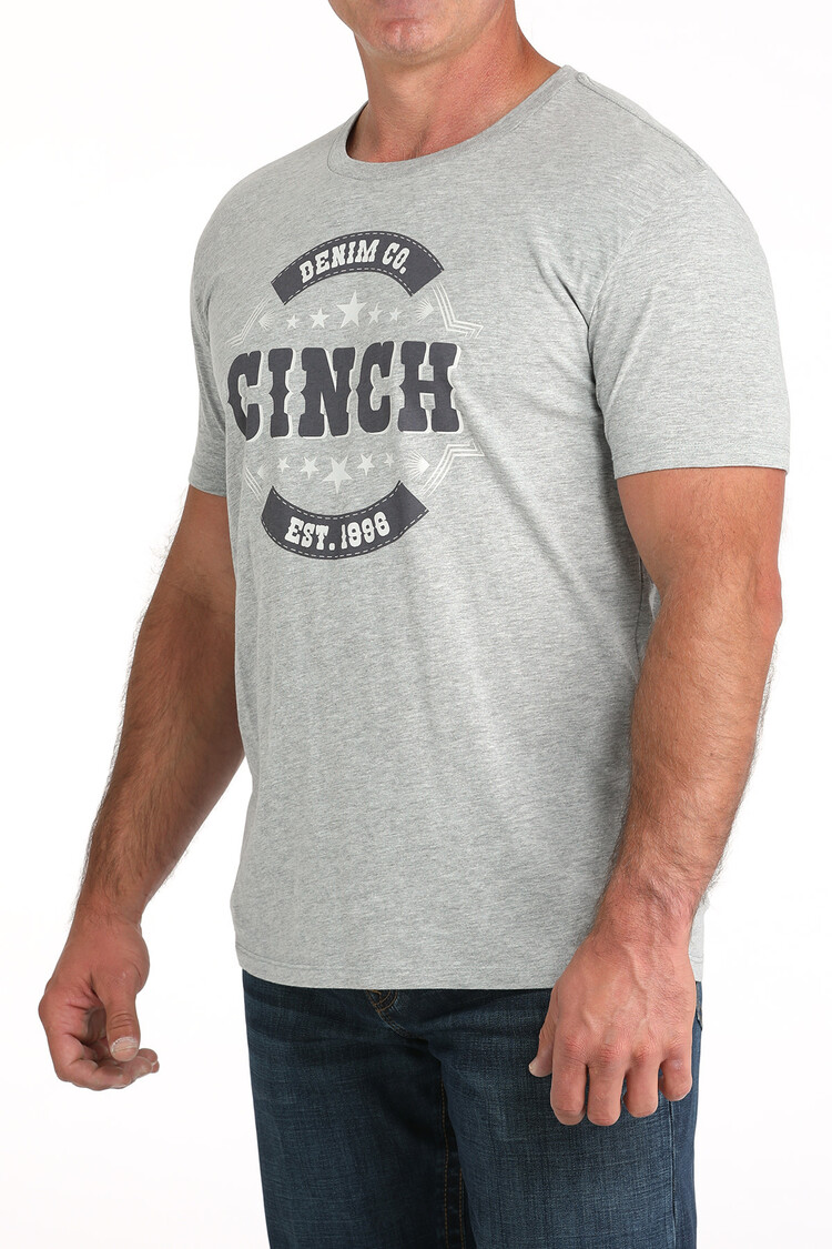 Cinch Denim Co Graphic Tee Grey