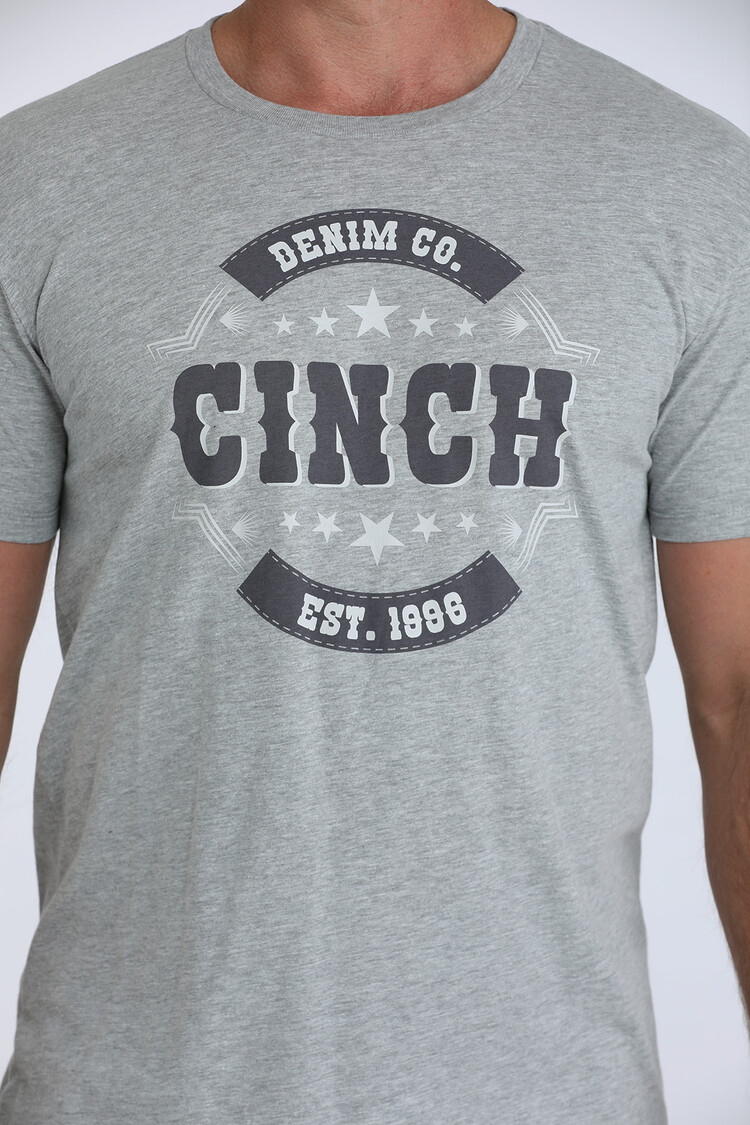 Cinch Denim Co Graphic Tee Grey