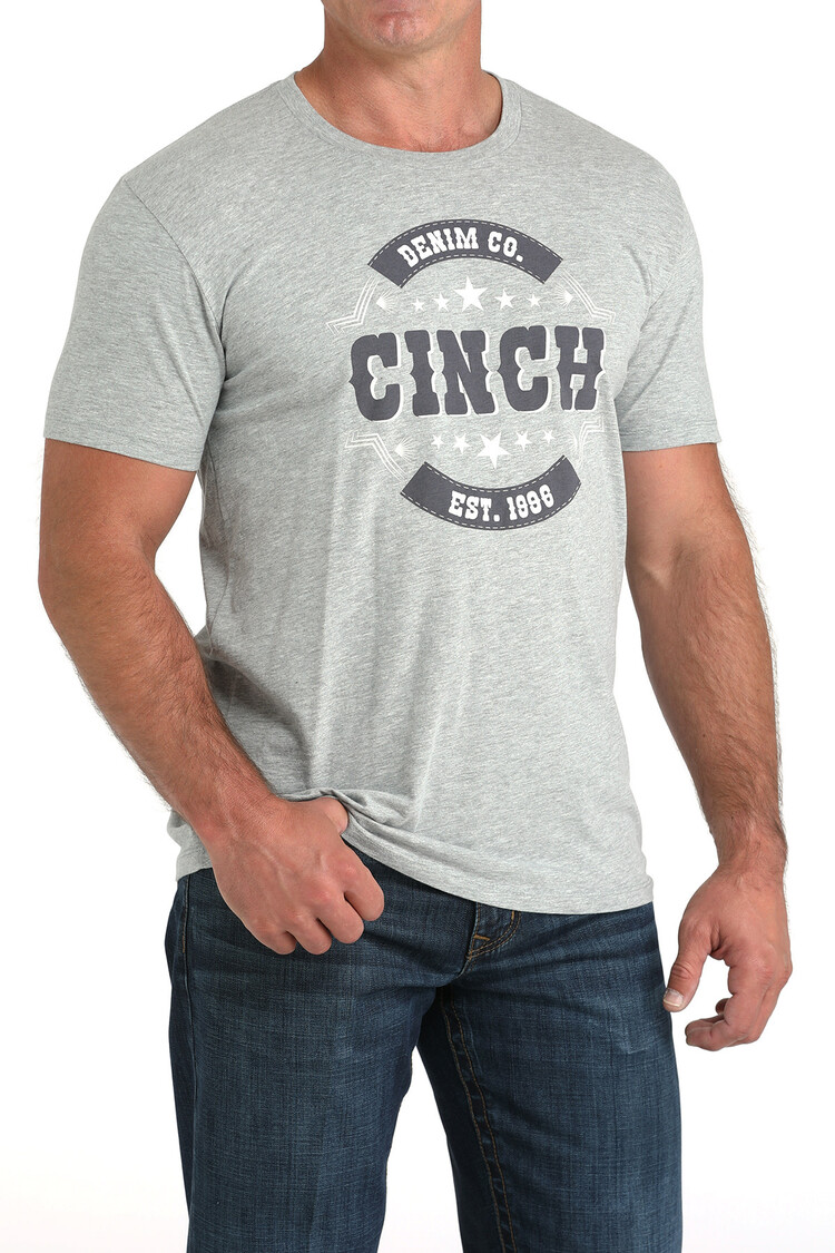Cinch Denim Co Graphic Tee Grey