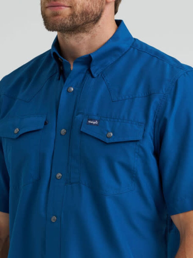 Wrangler Performance Snap Classic Fit Blue