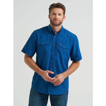 Wrangler Performance Snap Classic Fit Blue