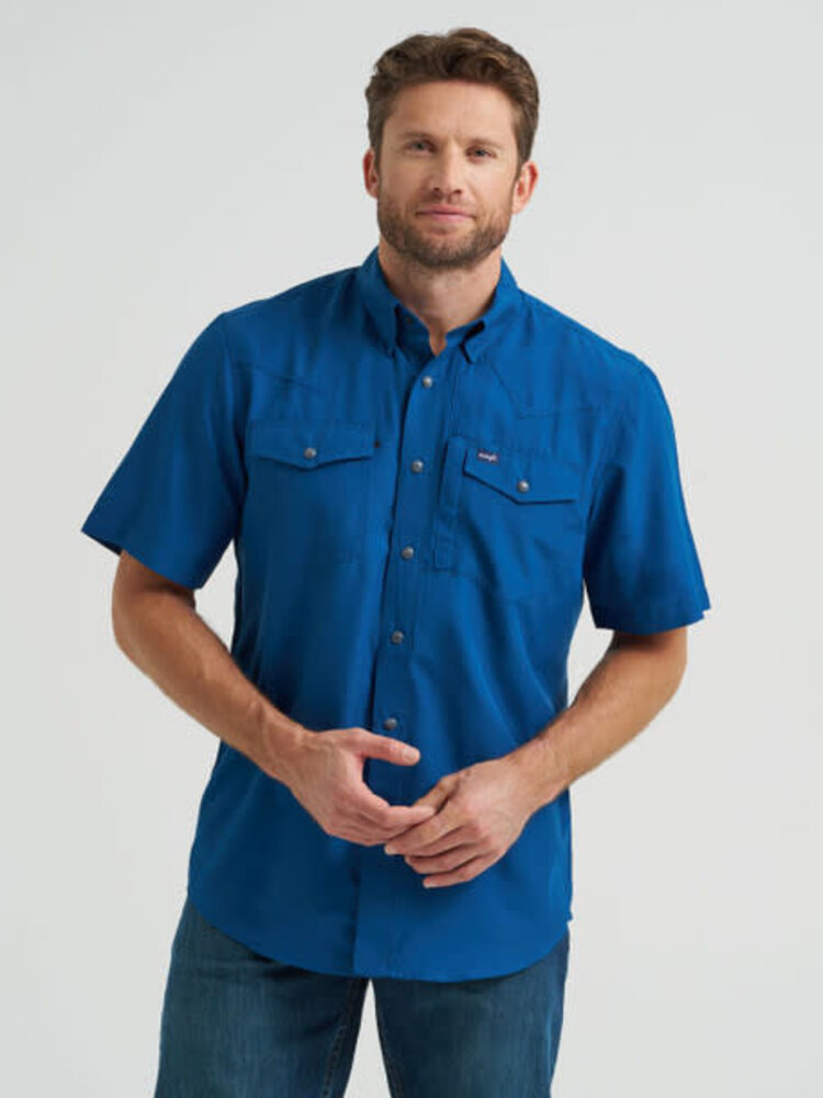 Wrangler Performance Snap Classic Fit Blue