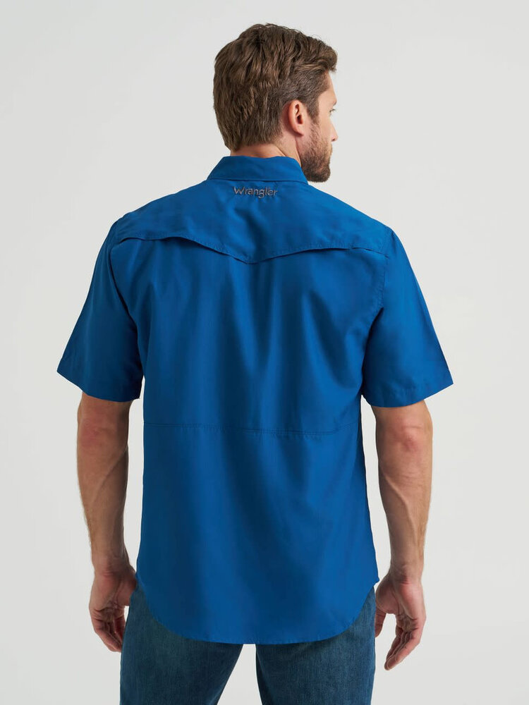 Wrangler Performance Snap Classic Fit Blue