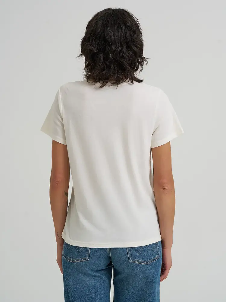 Wrangler Good Luck Reg Fit Tee Egret Heather