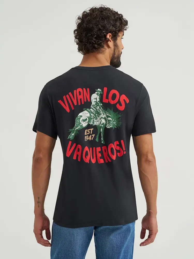 Wrangler Mexico Horse Rider Tee Black