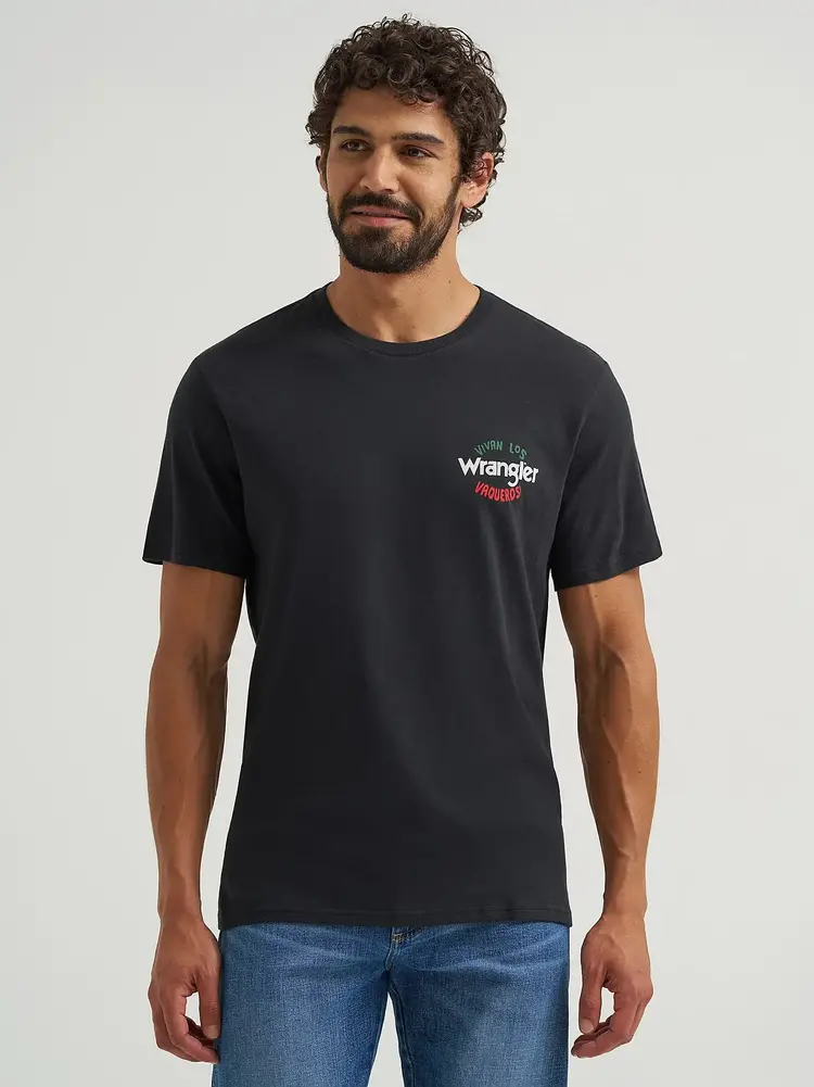 Wrangler Mexico Horse Rider Tee Black