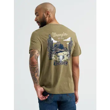 Wrangler Desert Graphic Tee Burnt Olive