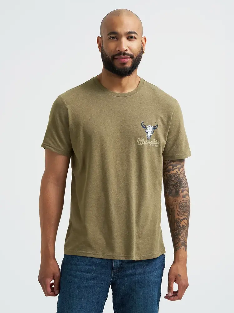 Wrangler Desert Graphic Tee Burnt Olive