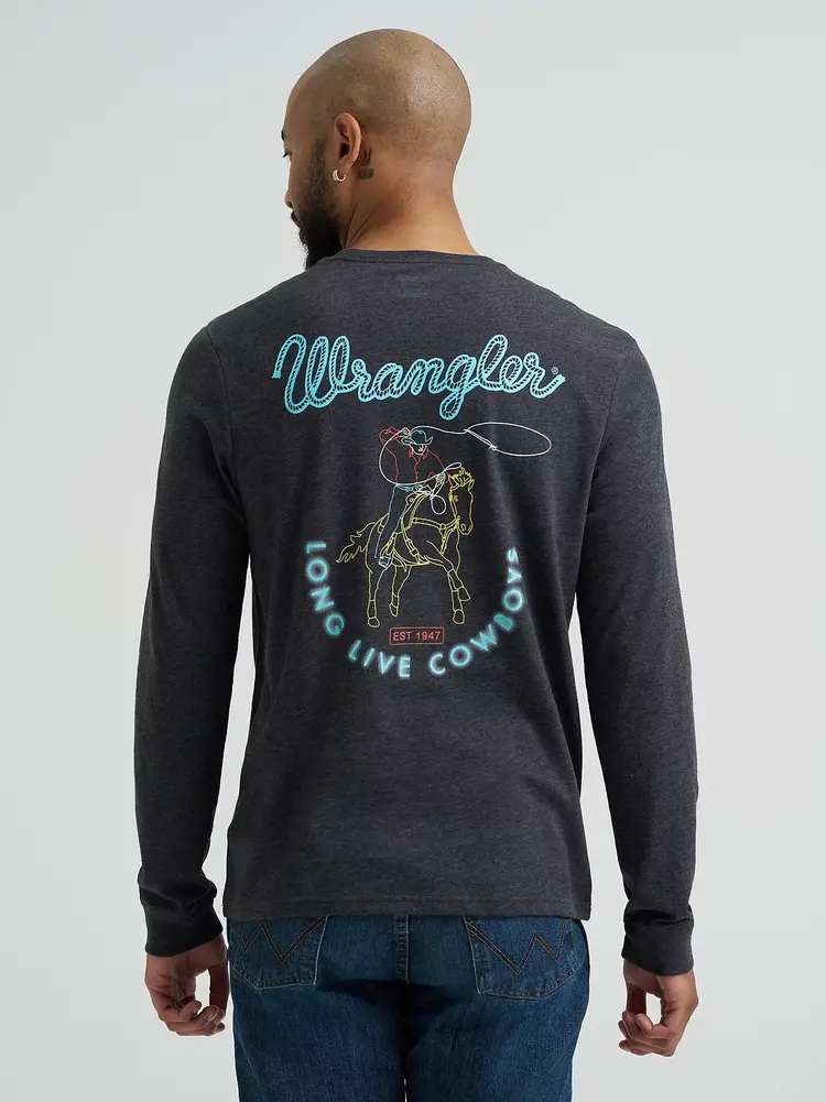 Wrangler Ready To Ride Tee Caviar Heather