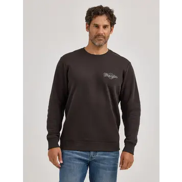 Wrangler Taos Reg Fit Crewneck Pullover Brown