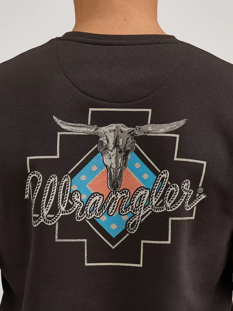 Wrangler Taos Reg Fit Crewneck Pullover Brown