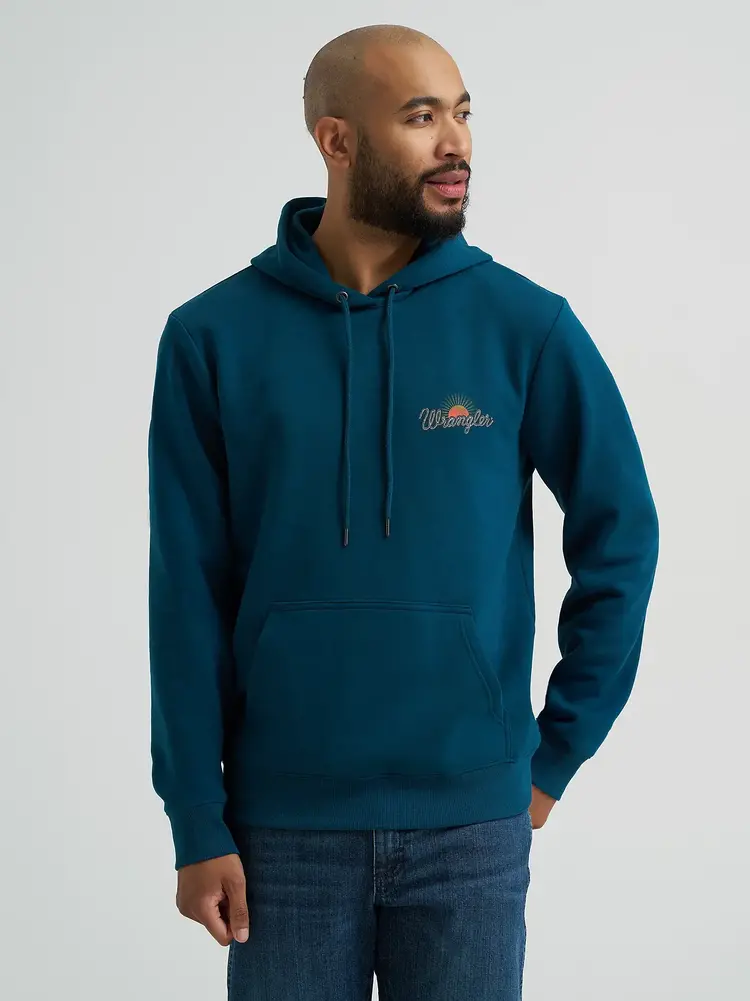 Wrangler 1947 Steer Hoodie Blue