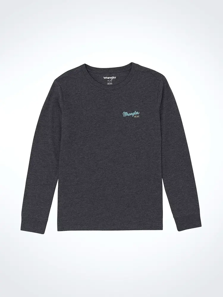 Wrangler Youth Neon Graphic Tee Caviar