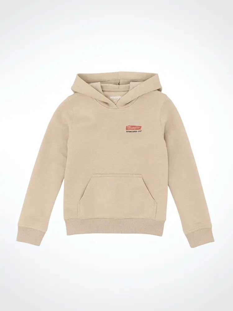 Wrangler Youth Western Outback Hoodie Beige
