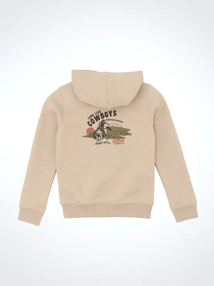 Wrangler Youth Western Outback Hoodie Beige