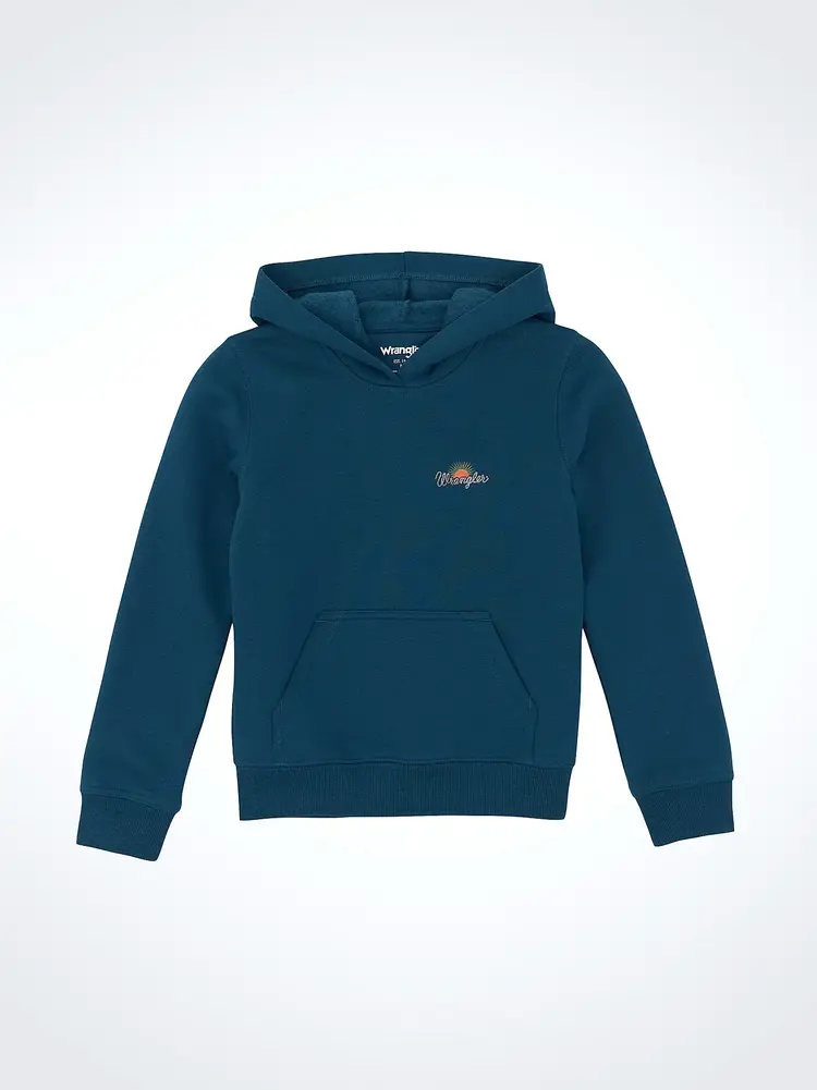 Wrangler Youth 1947 Steer Hoodie Blue