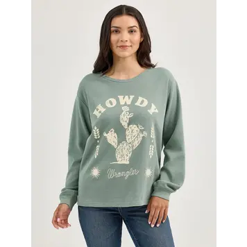 Wrangler Howdy Girlfriend Fit Tee Chinois Green
