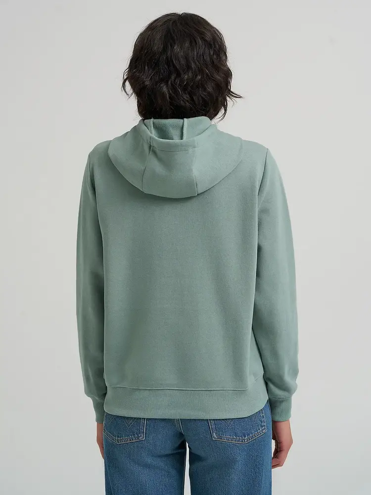 Wrangler Ain't My First Rodeo Hoodie Chinois Green