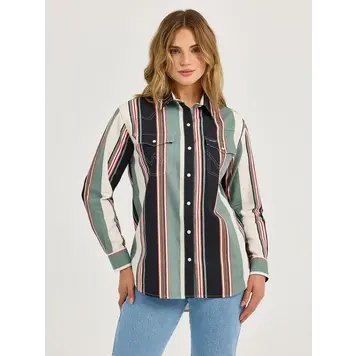 Wrangler Brushpopper Boyfriend Fit Snap