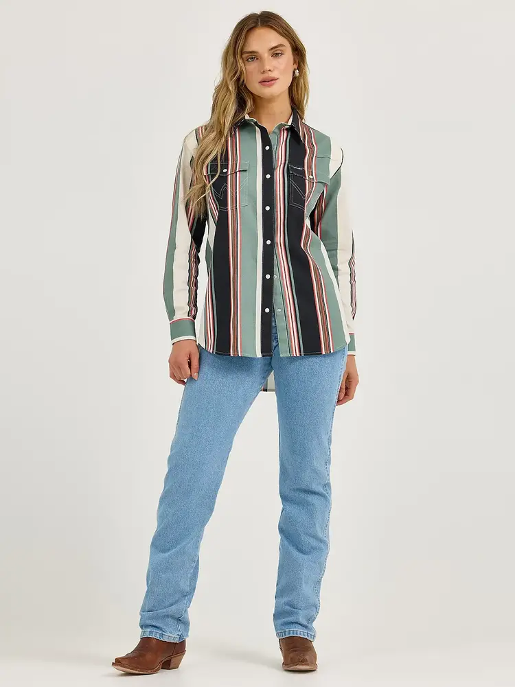 Wrangler Brushpopper Boyfriend Fit Snap