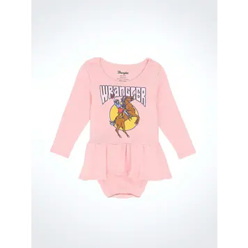 Wrangler Infant Graphic Skirted Bodysuit Pink