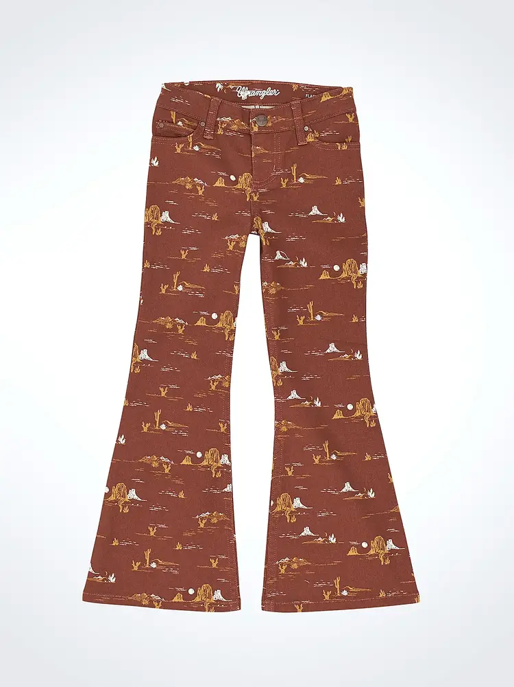 Wrangler Youth Desert Print Flare Jean Mila