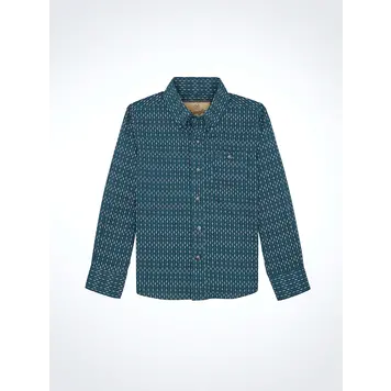 Wrangler Youth Classic Button Down Navy Ink