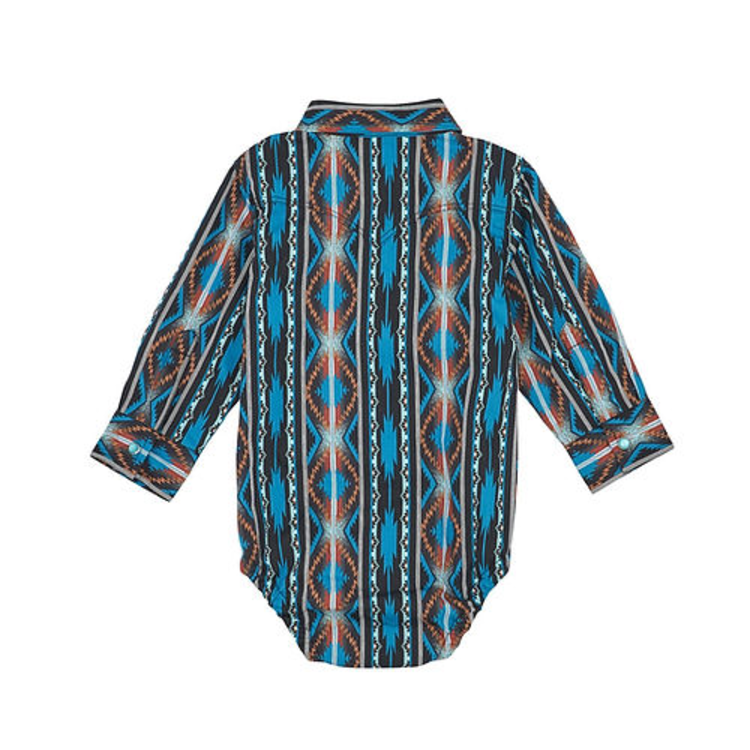 Wrangler Infant Checotah Bodysuit Turquoise