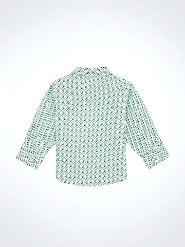 Wrangler Infant Toddler Snap Grassy