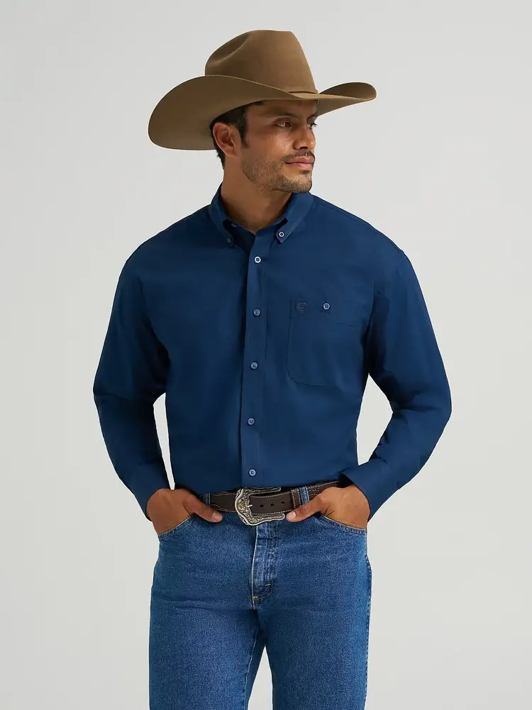 Wrangler George Strait Button Down Navy