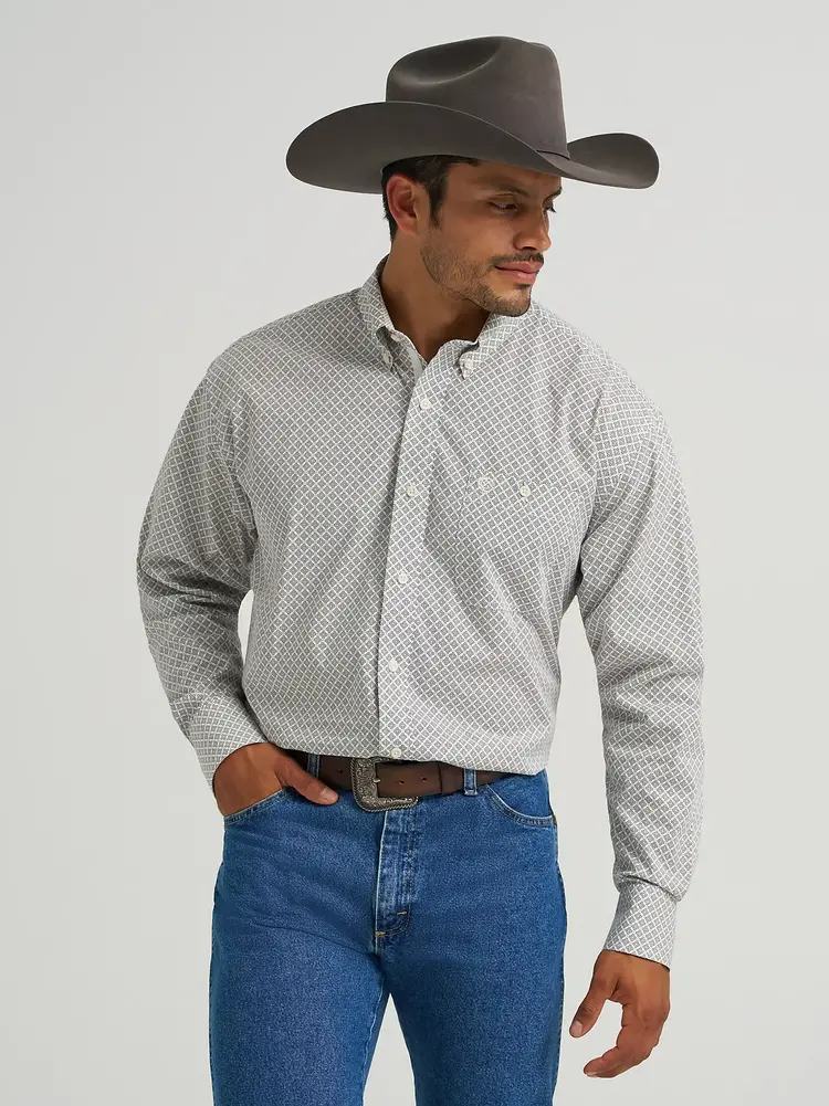 Wrangler George Strait Button Down Coffee Net
