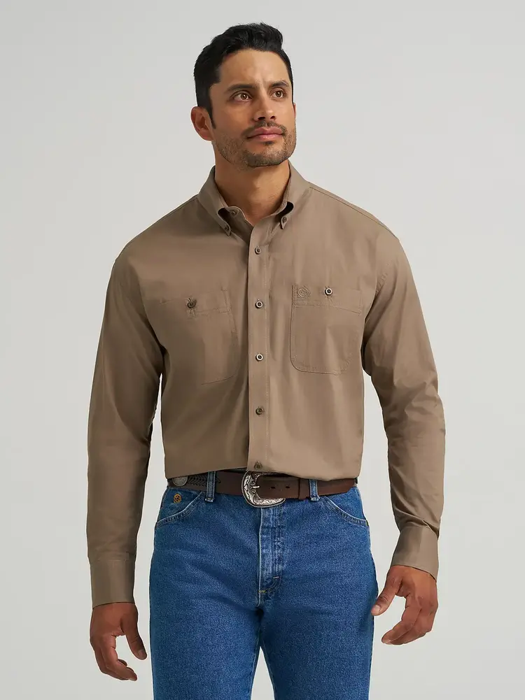 Wrangler George Strait Button Down Walnut