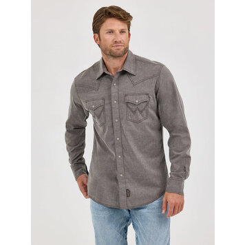 Wrangler Retro Premium Snap Dusty Brown