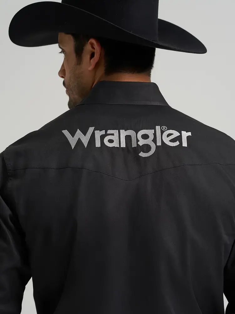 Wrangler Logo Snap Solid Black