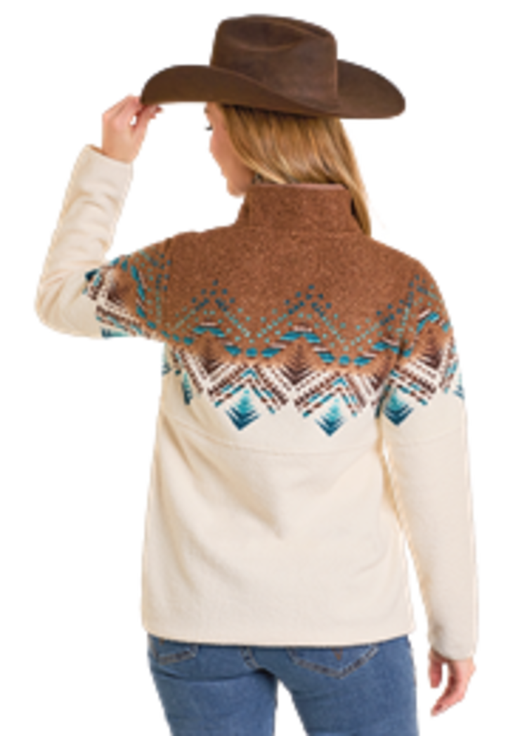 Powder River Border Berber Pullover Cream