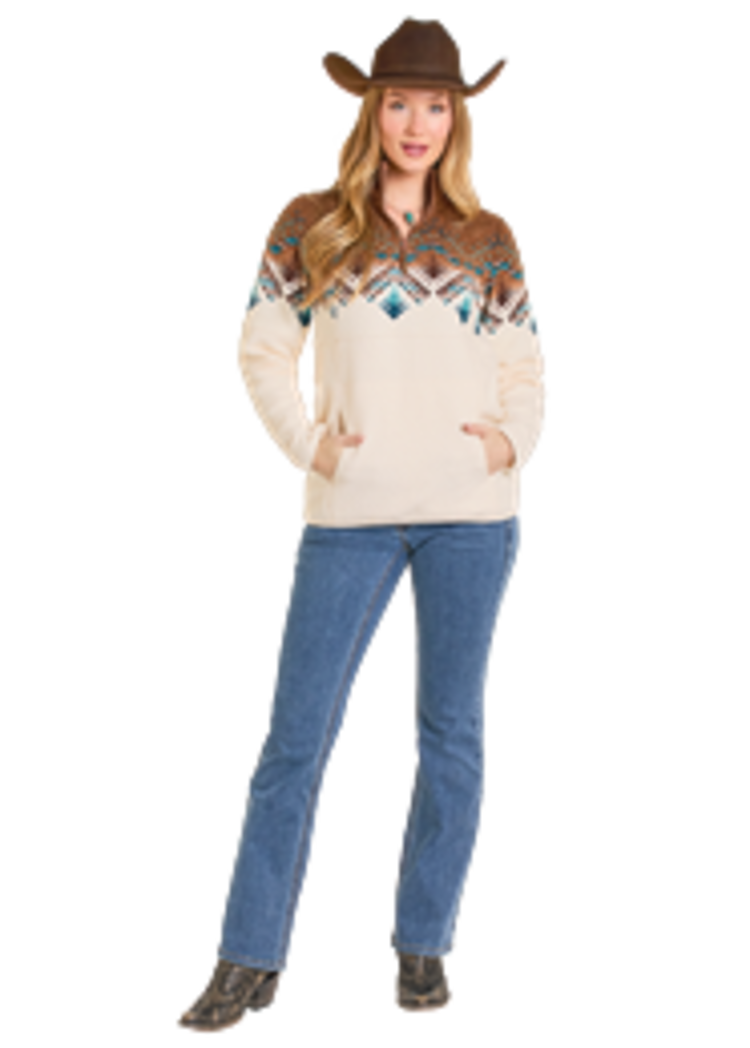 Powder River Border Berber Pullover Cream