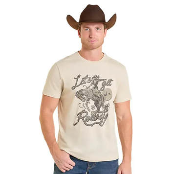 Rock & Roll Denim Rowdy Graphic Tee Natural