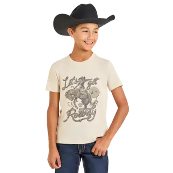 Rock & Roll Denim Youth Rowdy Graphic Tee Natural