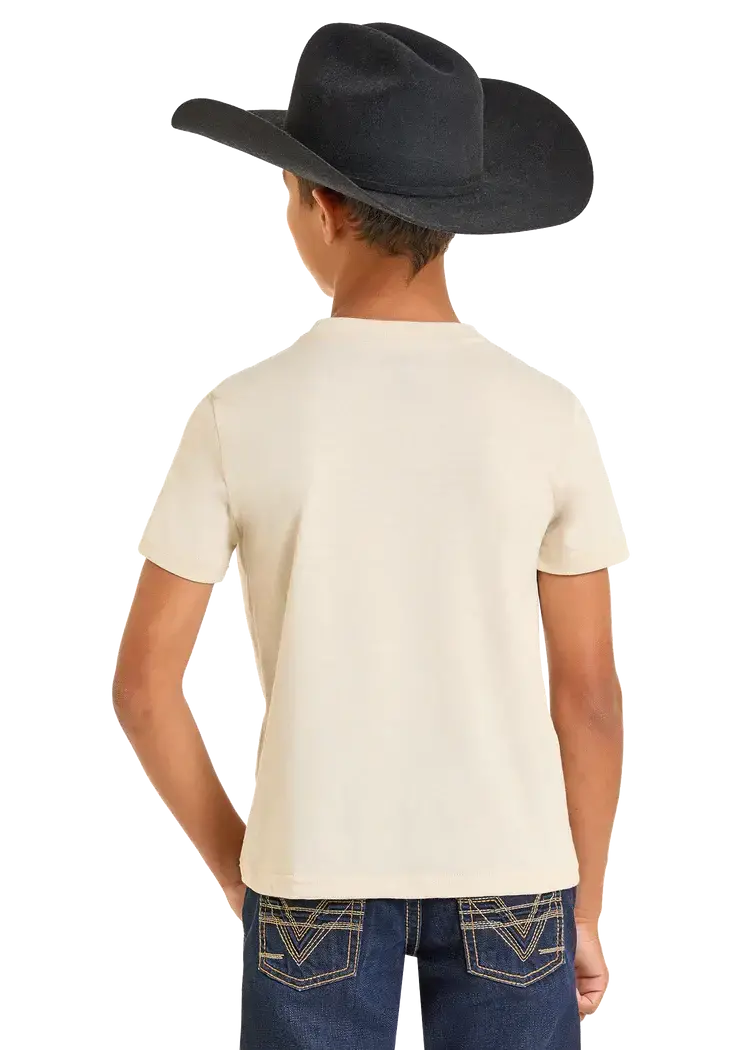 Rock & Roll Denim Youth Rowdy Graphic Tee Natural