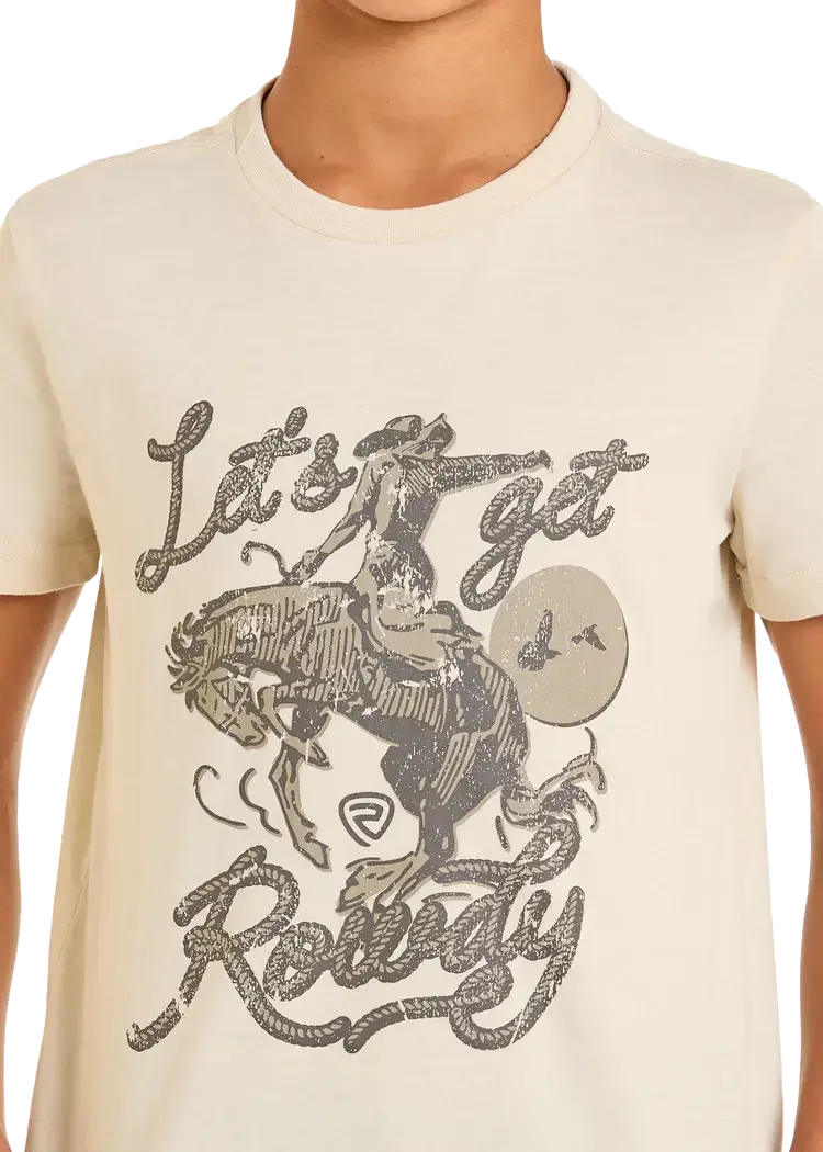 Rock & Roll Denim Youth Rowdy Graphic Tee Natural