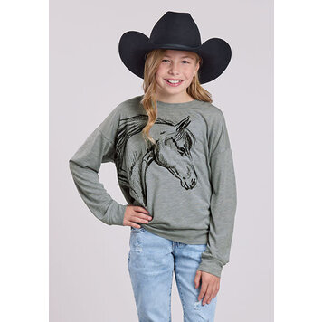 Roper Youth Horse Boxy Fit Grey