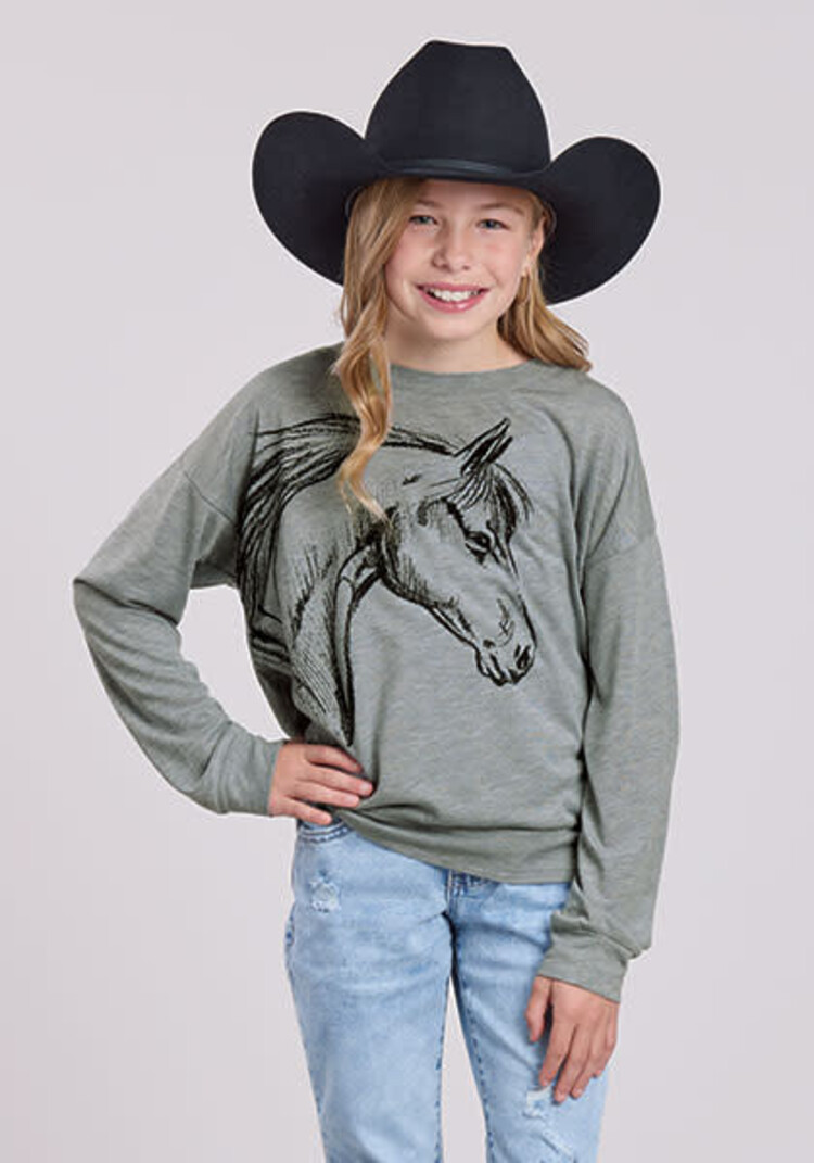 Roper Youth Horse Boxy Fit Grey