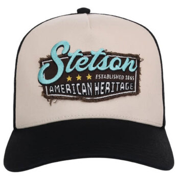 Stetson Frayed Patch Cap Black Cream