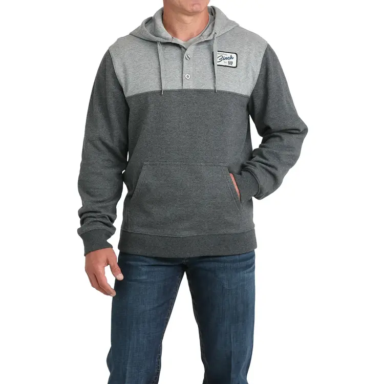 Cinch 1/4 Button Down Hooded Pullover