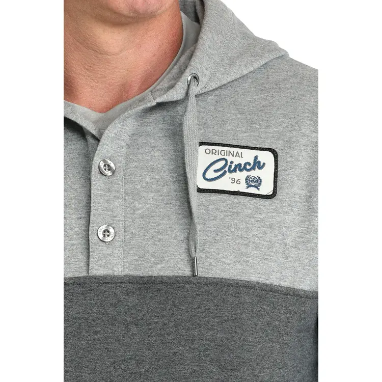 Cinch 1/4 Button Down Hooded Pullover