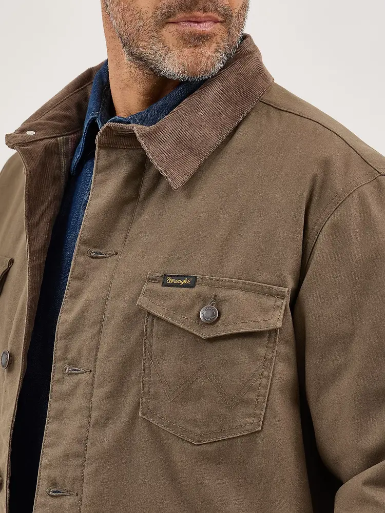 Wrangler Lined Canvas Barn Coat