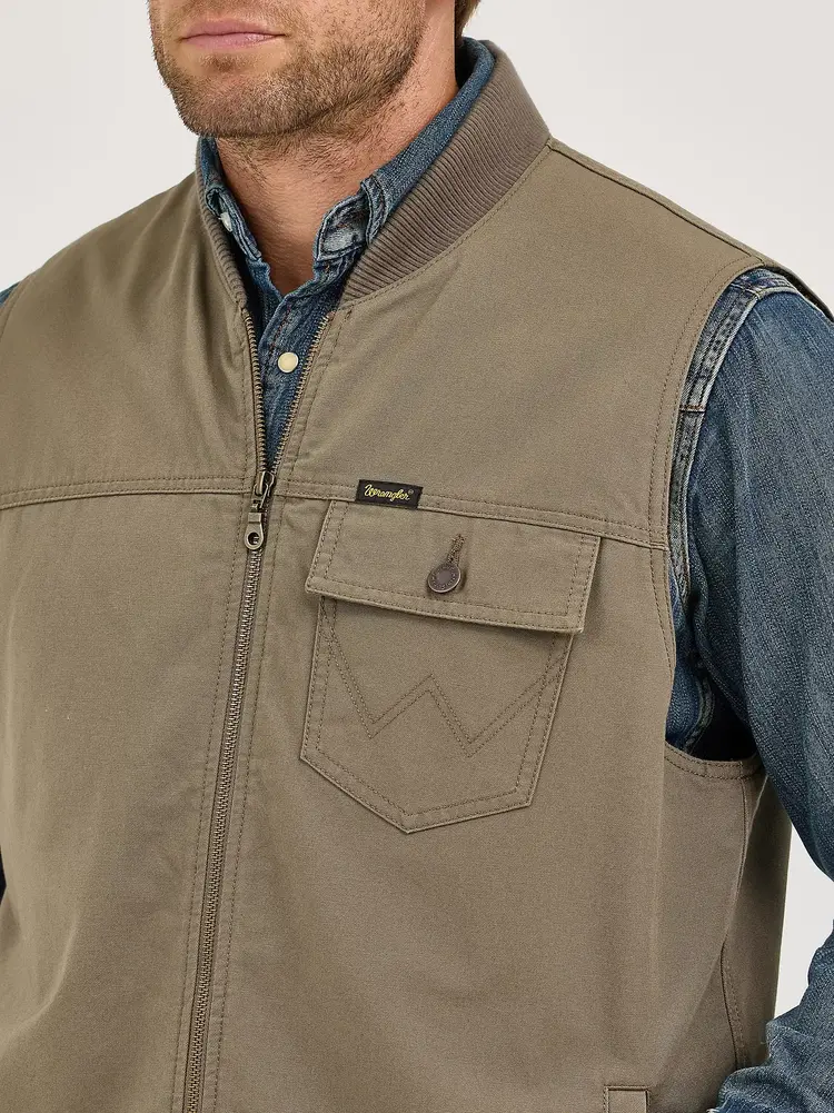 Wrangler Quilt Lined Rancher Vest
