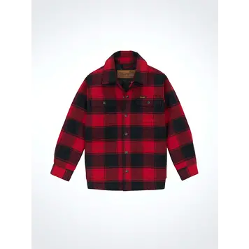 Wrangler Youth Quilt Lined Flannel Shirt Jacket Red