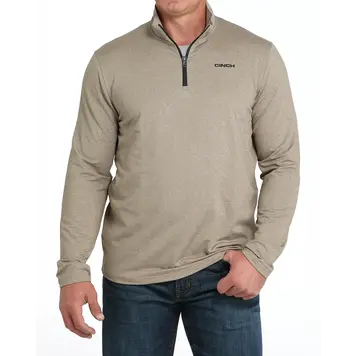 Cinch Arenaflex 1/4 Zip Pullover Tan